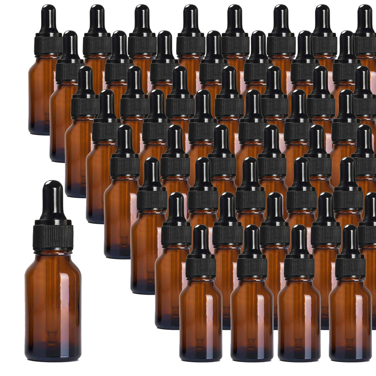 24 Pack 4oz Clear Glass Dropper Bottles, Eye Dropper Bottles with Glass Droppers for Essential Oils, Perfumes(4oz, Gold)